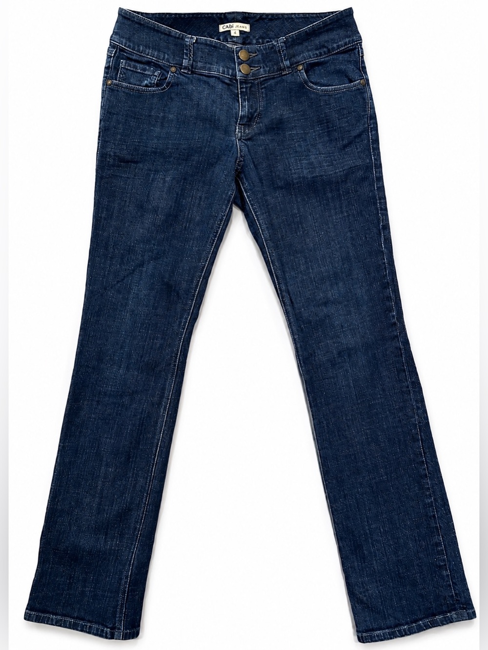 CAbi Lou Lou Dark Wash Straight Leg Jeans Size 10